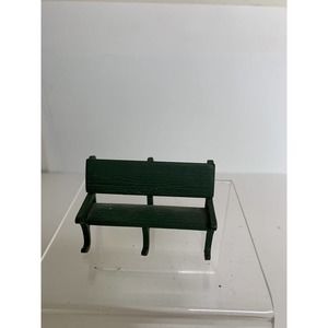 Dept. 56 Heritage Village Collection Green Metal Park Bench